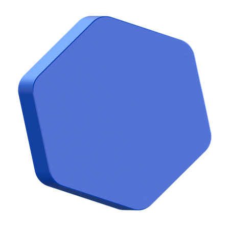 Hexágono abstracto  3D Icon