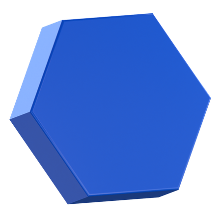 Hexágono abstracto  3D Icon