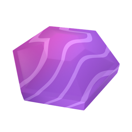 Hexágono de doble cara  3D Icon