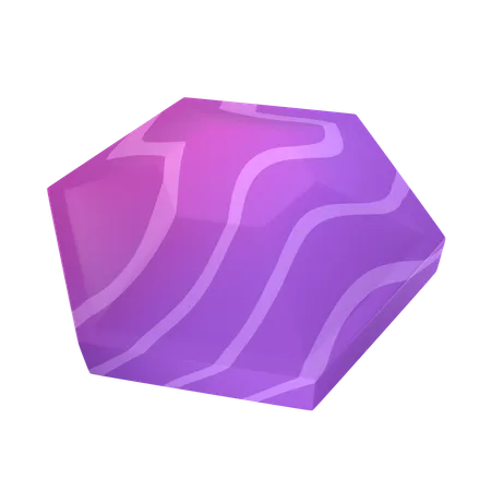 Hexágono de doble cara  3D Icon