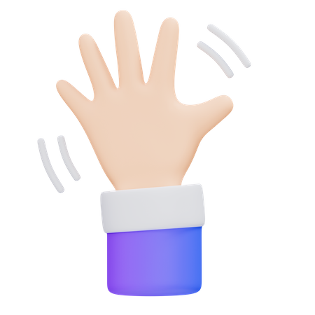 Hi 5 Gesture  3D Icon