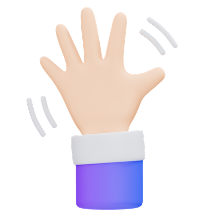 Hi 5 Gesture  3D Icon
