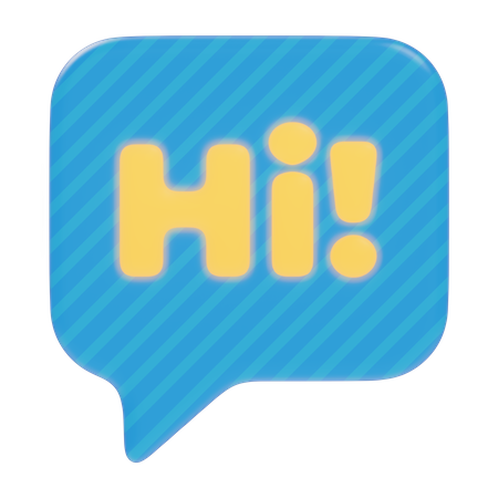 Hi Chat  3D Sticker