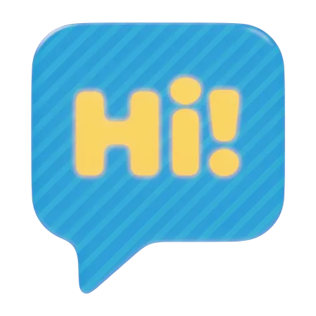 Hi Chat  3D Sticker