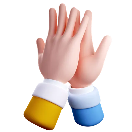 Hola gesto de cinco manos  3D Icon