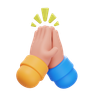 hi five emoji 3d