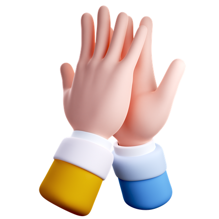 Hi Five Hand Gesture  3D Icon