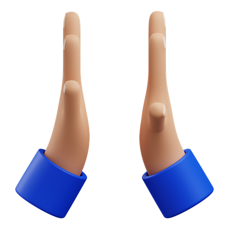 Hi Five hand gesture  3D Icon