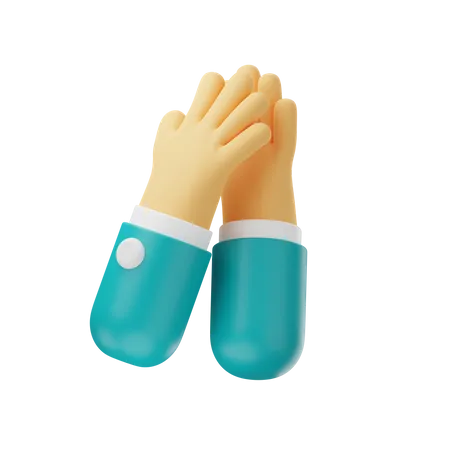 Hi Five Hand Gesture  3D Icon