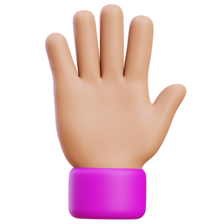 Hi Five Hand Gesture  3D Icon