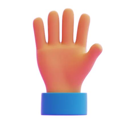 Hi Five Hand Gesture  3D Icon