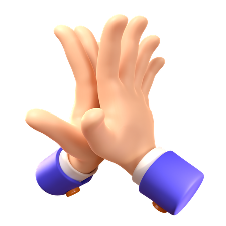 Hi Five Hand Gesture  3D Icon