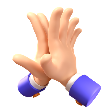 Hi Five Hand Gesture  3D Icon