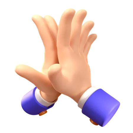 Hi Five Hand Gesture  3D Icon
