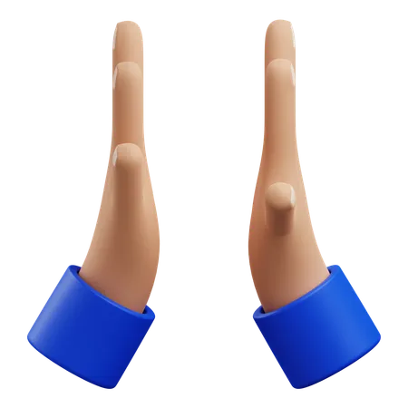 Hi Five hand gesture  3D Icon