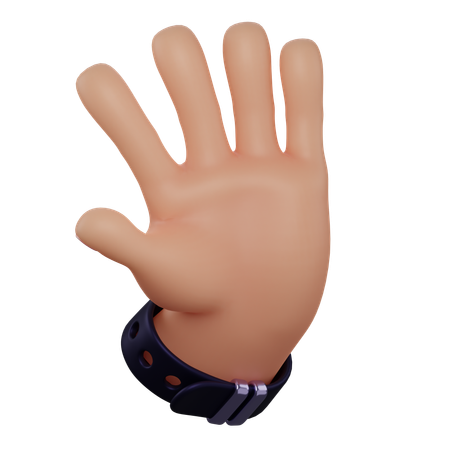 Hi Gesture  3D Icon