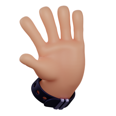 Hi Gesture  3D Icon