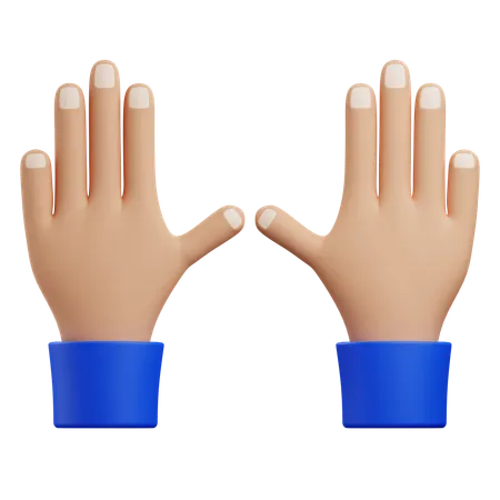 Hi hand gesture  3D Icon