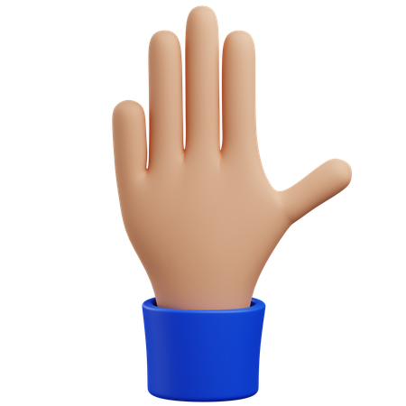 Hi hand gesture  3D Icon