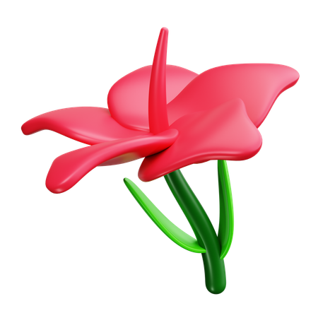 Hibiscus  3D Icon