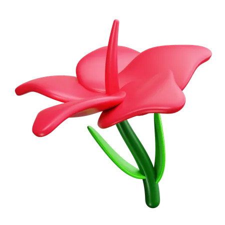 Hibiscus  3D Icon