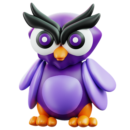 Hibou  3D Icon