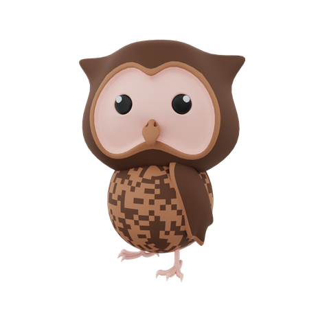 Hibou  3D Icon