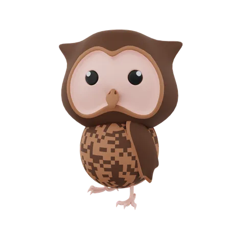 Hibou  3D Icon