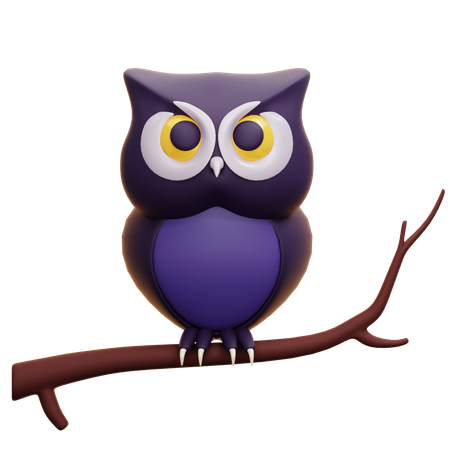 Hibou  3D Icon