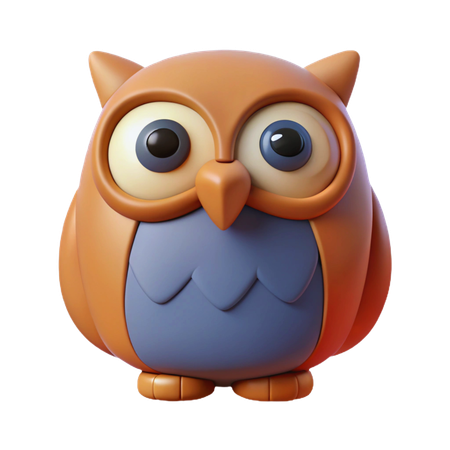 Hibou  3D Icon