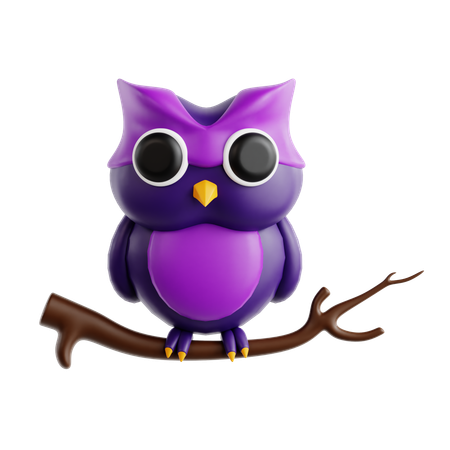 Hibou  3D Icon