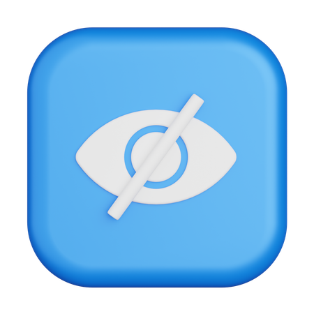 Hidden  3D Icon