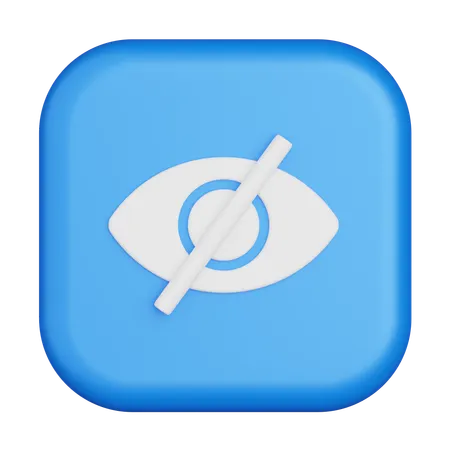 Hidden  3D Icon