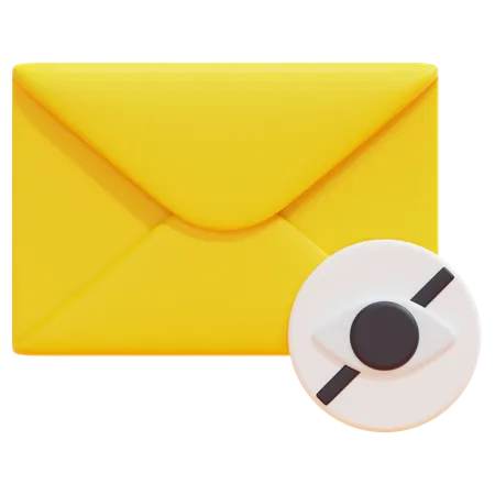 Hidden Email  3D Icon