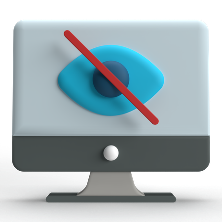 Hide  3D Icon