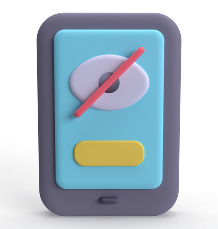 Hide Password  3D Icon