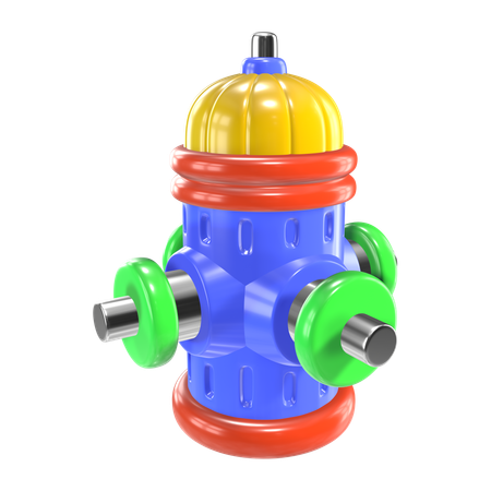 Hidrante  3D Icon