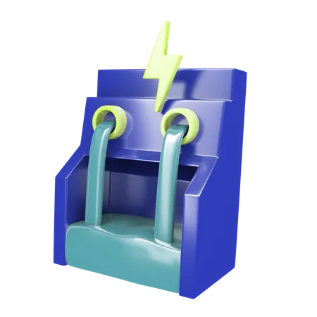 Usina hidrelétrica  3D Icon