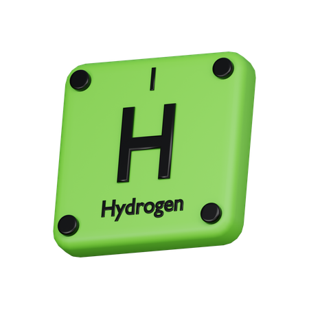 Hidrogênio  3D Icon