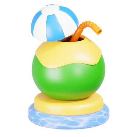 Hielo de coco  3D Icon