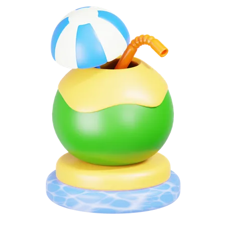 Hielo de coco  3D Icon