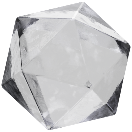 Icosfera de hielo  3D Icon