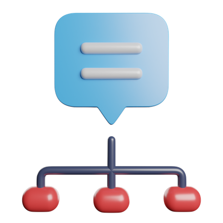 Hierarchical Structure  3D Icon