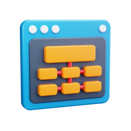 Hierarchie  3D Icon