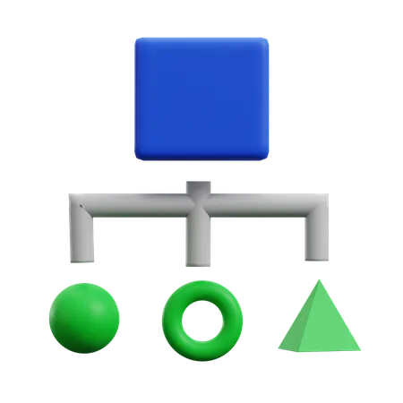 Hierarchie  3D Icon