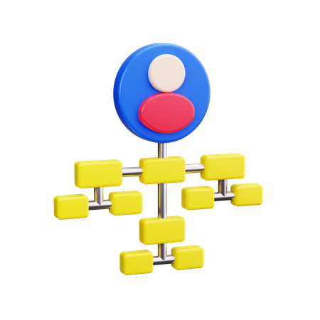 Hiérarchie  3D Icon