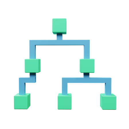 Hierarchie  3D Illustration