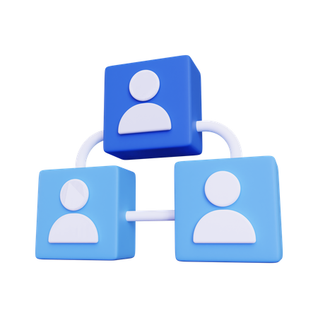 Hiérarchie des utilisateurs  3D Icon