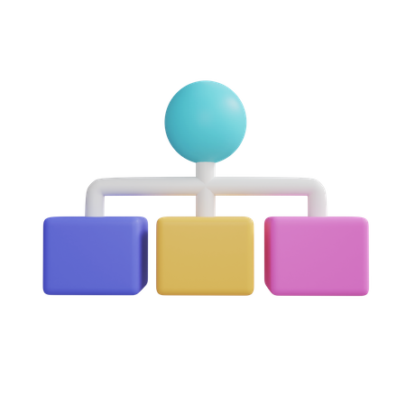 Hierarchiediagramm  3D Icon