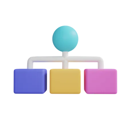 Hierarchiediagramm  3D Icon